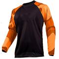 Herren Radtrikot fahrradbekleidung Fahrradtrikot Downhill Jersey Fahrradtrikot Langarm MTB Mountain Rennrad Winter Schwarz / Orange Schwarz Dunkelviolett Schwarz Geometrisch Fahhrad Trikot warm