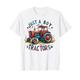 Just A Boy Who Loves Tractors Bauernhof Vintage Traktor Jungen Kinder T-Shirt