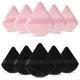 10 Pieces Powder Puffs Triangle Cosmetic Powder Puff Reusable Soft Plush Powder Sponge Makeup Foundation Sponge For Face Body Loose Powder Wet Dry Makeup Tool