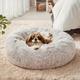 Calming Plush Pet Cushion Sofa, Pet Bed, Fluffy Pillow Nest For Cats, Small Dogs And Medium Dogs