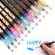 12pcs Metallic Outline Marker Pens For Art Painting, Greeting Card, Ceramics
