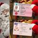 10pcs, Creative Santa Claus Flying License Cards Flight License Christmas Eve Driving License Gift Xmas Decoration