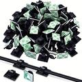 30pcs Self-adhesive Cable Clips - Keep Your Cords Organized & Out Of Sight!