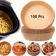 50/100pcs, Disposable Air Fryer Liners - 6.3''/7.9'' Paper Basket Bowls, Baking Trays, And Oven Accessories - Easy Cleanup And Convenient Use - Kitchen Gadgets And Kitchen Accessories