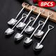 4/8pcs Stainless Steel Coffee Scoops, Creative Shovel Shape Tea Spoons, Ice Cream Spoon, Tableware Cutlery Set, Kitchen Accessories