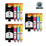 12PK High-Yield BK/C/M/Y Ink Cartridg(with Chip) for HP 920XL 920 - Fits 6000 6500 6500A 7500A