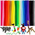 200 PCS Pipe Cleaners Craft Supplies Multi-Color Chenille Stems for Art and Craft Projects Creative DIY Decorations (12inch x 6mm)