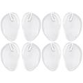 8 Pcs Silicone Sandals Half Pads Thong Sandals Forefoot Pads Flip-Flops Sandals Forefoot Cushions