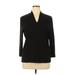 Talbots Long Sleeve Top Black V-Neck Tops - Women's Size X-Large