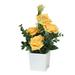 Rose Potted Plant Simulation Flowers Ceramic Small Bonsai Artificial Rose Potted