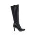 Alfani Boots: Strappy Stilleto Classic Black Solid Shoes - Women's Size 7 1/2 - Round Toe