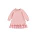 TheFound Toddler Baby Girls Tulle Dress Long Sleeve Round Neck Ruffle Hem A-Line Dress Spring Autumn Clothes