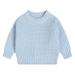 Elainilye Fashion Kids Sweater Toddler Baby Boys Girls Cute Pullover Top Winter Thick Casual Keep Warm Sweater Blue