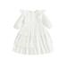 TheFound Newborn Infant Baby Girls Dress Lace Long Sleeve Dress A-line Fall Casual Princess Dress Clothes