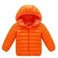 Stamzod Down Coats For Kids Boys Girls Clearance Winter Warm Jacket Hoodie Windproof Solid Color Long Sleeve Children S Outerwear With Zipper