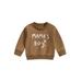 Canis Autumn Outfit for Infants: Hooded Sweatshirt with Letters Print