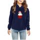 Honeeladyy Kids Fleece Sweatshirts Soft Christmas Print Warm Pullover Shirt Long Sleeve Crew Neck Hooded Sweatshirts for Boys and Girls #Pd-Halloween Gifts