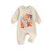 Bmnmsl Cozy Sweatshirts Rompers for Infant Boys and Girls