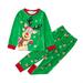 Quealent Boys Pajamas Male Big Kid 12 Month Boy Clothes Winter Toddler Baby Kids Boys Pajamas Sets Christmas Pajamas Sleepwear Tops 18 (Green 5-6 Years)