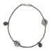 Silver anklet, 'Jungle Dance' - Hill Tribe Fine Silver Charm Anklet