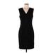 Tahari Cocktail Dress - Sheath: Black Jacquard Dresses - Women's Size 10