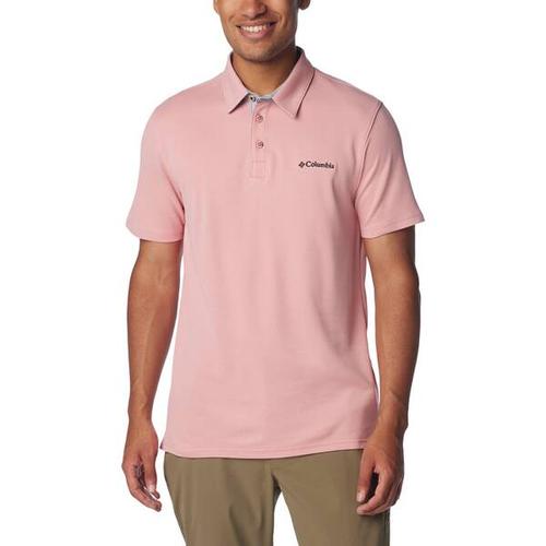 COLUMBIA-Herren-Oberteil-Nelson Point™ Polo, Größe L in Pink Agave