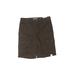 Sonoma Goods for Life Cargo Shorts: Brown Solid Mid-Length Bottoms - Women's Size 16 - Dark Wash