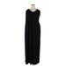 Old Navy Casual Dress - Maxi: Black Solid Dresses - Women's Size 4X