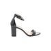 INC International Concepts Heels: Black Solid Shoes - Women's Size 9 - Open Toe