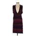 The Limited Casual Dress - Sweater Dress: Black Marled Dresses - Women's Size Small