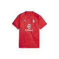 Puma Childrens Unisex AC Milan Football Training Jersey - Red - Size 5-6Y