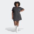 Shirtkleid ADIDAS ORIGINALS "TREFOIL DRESS" Gr. 2X (50/52), N-Gr, schwarz (black) Damen Kleider Weite Hosen
