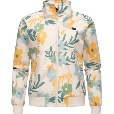Outdoorjacke RAGWEAR "Goona Print", Damen, Gr. S (36), beige, Obermaterial: 100% Polyester, Innenfutter: 100% Polyester, sportlich, lässig geschnitten hüftbedeckend, Langarm Ärmel ohne Ärmelschlitz Rippstrickbündchen, Jacken, Wasserdichte... Image