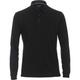 Langarm-Poloshirt CASAMODA "CASAMODA Polo-Shirt Langarm gestreift" Gr. M, schwarz Herren Shirts Poloshirts