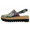 Sandale DOGO "Akita Fly Anywhere Damen Sandalen", Damen, Gr. 40, Normalschaft, bunt (mehrfarbig), Lederimitat, casual, Schuhe Sommerschuh Clog, Vegan