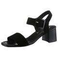 Sandalette ARA "BRIGHTON" Gr. 8,5 (42,5), schwarz Damen Schuhe Sandaletten Sommerschuh, Sandale, Blockabsatz, in Bequemweite H (= sehr weit)