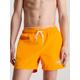 Badeshorts CALVIN KLEIN SWIMWEAR "MEDIUM DOUBLE WB" Gr. M (50), N-Gr, orange (vibrant orange) Herren Badehosen Herrenbademode