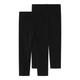 Leggings NAME IT "NKFVIVIAN 2P CAPRI LEGGING F NOOS" Gr. 116, N-Gr, schwarz (black) Mädchen Hosen Leggings