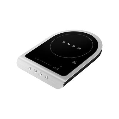 SMEG Einzel-Induktionskochplatte "PIC01BLMEU", schwarz (schwarz, matt), B:31,5cm H:5,4cm T:41,3cm, Kochplatten