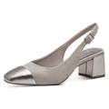 Slingpumps MARCO TOZZI Gr. 38, beige (sand kombiniert) Damen Schuhe Riemchenpumps