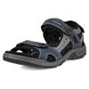 Outdoorsandale ECCO "Offroad", Herren, Gr. 44, blau (marine grau), Nubukleder, sportlich, Schuhe, Sommerschuh, Klettschuh, Outdoorschuh, in Trekking-Optik