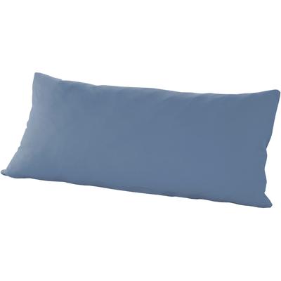 Kissenbezug PRIMERA "Primera Mako-Feinjersey Kissenbezug im Doppelpack", blau, B:40cm L:80cm, Feinjersey, 100% gekämmte Baumwolle, Mako-Feinjersey, Kissenbezüge, In vielen Uni-Tönen Image