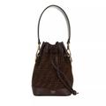 Fendi Bucket Bags - Mini Mon Tresor FF Print Bucket Bag - in brown - für Damen