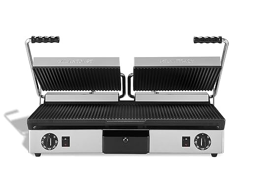 MilanToast – Doppelrippen-Grillplatte aus Gusseisen, 220–240 V, 50/60 Hz, 3,5 kW Image