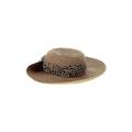 Nine West Sun Hat: Brown Print Accessories