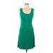 Calvin Klein Casual Dress - Sheath: Green Solid Dresses - Women's Size 6