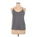 Under Armour Active Tank Top: Gray Activewear - Women's Size X-Large