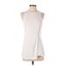 Athleta Active T-Shirt: Ivory Solid Activewear - Women's Size Small