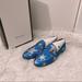 Gucci Shoes | Gucci Fabric Brixton Star Loafers | Color: Blue | Size: 8