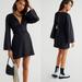 Free People Dresses | Free People Feeling Fabulous Mini Dress In Black Size Large Nwot $88 | Color: Black | Size: L